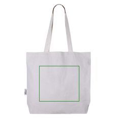 Bolsa de algodón con asas largas y bolsillo interior | Trasera | 280 x 220