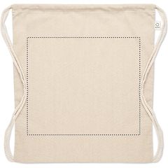 Bolsa de cuerdas de algodón reciclado | Frontal | 300 x 260