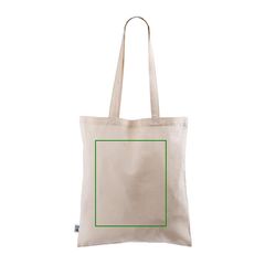 Bolsa de algodón Fairtrade 140 g/m² | Trasera | 280 x 280