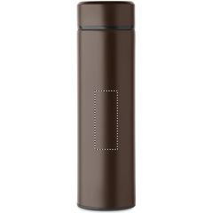 Botella de acero inoxidable reciclado 500 ml | Frontal | 25 x 65