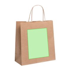 Bolsa de papel reciclable con asas cortas y fuelle 22 x 23 cm | Cara B | 140 x 100