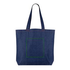 Bolsa grande en denim reciclado 280 gr/m² | Trasera | 200 x 150