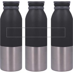 Botella térmica doble capa de acero inoxidable 600 ml | ROUNDSCREEN UPPER | 190 x 30