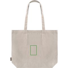 Bolsa Algodón Reciclado con bolsillo interior | Trasera | 60 x 95