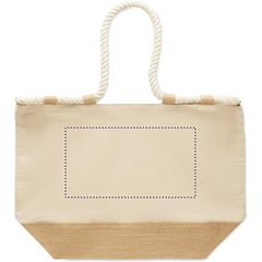 Bolsa de playa de lona 280 gr | SIDE 1 EMBROIDERY | 280 x 150