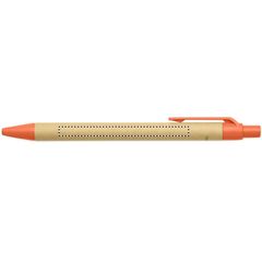 Bolígrafo ecológico de cartón y bioplástico de colores | Lateral Derecho | 70 x 5
