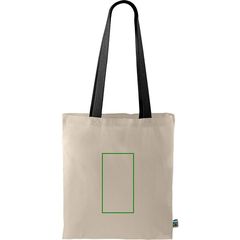 Bolsa Fairtrade asa de color | Frontal | 120 x 230