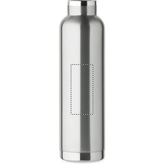 Botella de doble pared 660 ml con pajita | Frontal | 35 x 80