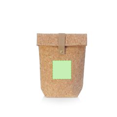 Bolsa Sobre Térmica de Corcho con cierre de corchete | Frontal Zona Inferior | 90 x 90