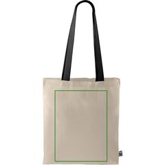 Bolsa Fairtrade asa de color | Frontal | 290 x 380
