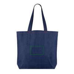 Bolsa grande en denim reciclado 280 gr/m² | Trasera | 140 x 95