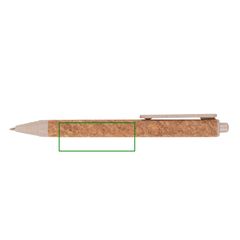 Bolígrafo Corcho PP y Fibra de Trigo | Derecha | 50 x 20