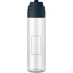 Botella RPET 700ml con pajita | Frontal | 35 x 70