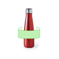 Botella de agua personalizada de acero inox. 630ml acabado mate | Alrededor del bidón | 200 x 50