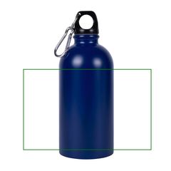 Botella 500 ml acero reciclado con mosquetón | Vertical | 180 x 95