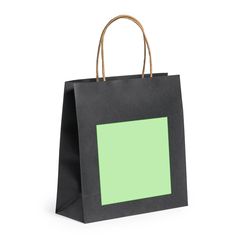 Bolsa de Papel Reciclado en Negro 6Kg | Centrado cara B | 140 x 100