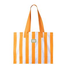 Bolsa a rayas de algodón reciclado | Etiqueta gr | 30 x 20