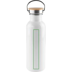 Botella Sublimación Acero INOX y Bambú 750ml | Frontal | 20 x 150