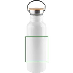 Botella Sublimación Acero INOX y Bambú 750ml | Frontal | 85 x 95
