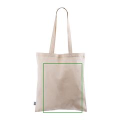 Bolsa de algodón Fairtrade 140 g/m² | Trasera | 280 x 350