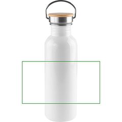 Botella Sublimación Acero INOX y Bambú 750ml | Frontal | 175 x 95