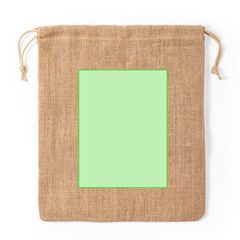 Bolsa saco de yute resistente 25x30cm | Cara A | 120 x 190