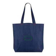 Bolsa grande en denim reciclado 280 gr/m² | Frontal | 100 x 50
