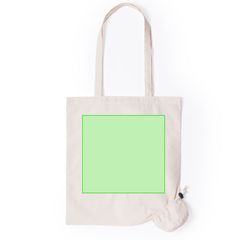 Bolsa plegable blanca de algodón | Centrado en la bolsa | 265 x 250