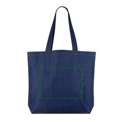 Bolsa grande en denim reciclado 280 gr/m² | Trasera | 280 x 200