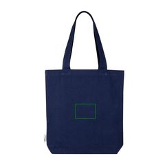 Bolsa de algodón canvas reciclado 320 gr/m² | Trasera | 100 x 70