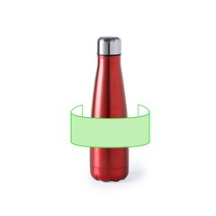 Botella de agua personalizada de acero inox. 630ml acabado mate | Alrededor del bidón | 190 x 50