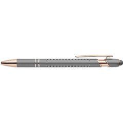 Bolígrafo de aluminio con detalles oro rosa | CLIP RIGHT HANDED | 50 x 8