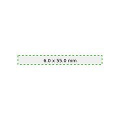 Bolígrafo de aluminio engomado | Cuerpo 2 | 55 x 6