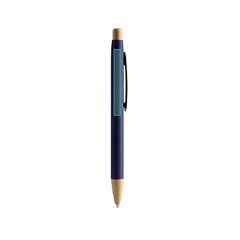 Bolígrafo azul con acabado goma | ZONA2 | 60 x 6