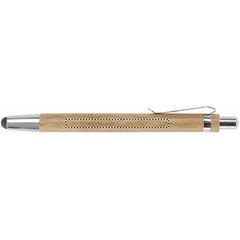 Bolígrafo de bambú ecológico y metal con puntero táctil | Lateral Derecho