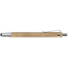 Bolígrafo de bambú ecológico y metal con puntero táctil | Lateral Derecho