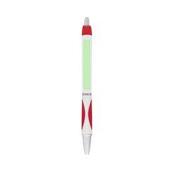 Bolígrafo blanco con agarre antideslizante de color | Area 3 | 50 x 6