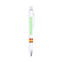 Bolígrafo blanco con bandera de España | Area 2 | 50 x 6