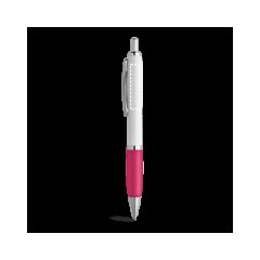 Bolígrafo clip metálico antideslizante escritura azul | Cuerpo | 35 x 7