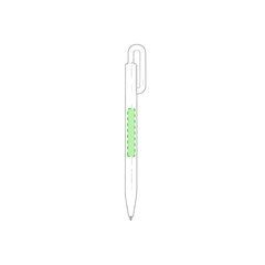 Bolígrafo en varios colores con original clip pulsador | En el cuerpo del bolígrafo que tiene cap