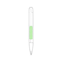 Bolígrafo de diseño minimalista con mecanismo giratorio | En el cuerpo cara B | 40 x 8