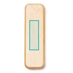 Bolígrafo giratorio en estuche de bambú | ZONA1 | 150 x 35