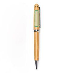 Bolígrafo giratorio en estuche de bambú | ZONA2 | 35 x 6