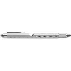 Bolígrafo Multifunción Inox con LED | BARREL LEFT 1 | 50 x 4