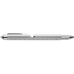 Bolígrafo Multifunción Inox con LED | BARREL LEFT 2 | 40 x 4
