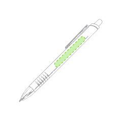 Bolígrafo y portaminas con estuche de color a juego | En el cuerpo del bolígrafo cara A | 50 x 6