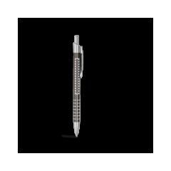 Bolígrafo pulsador de aluminio con clip | Cuerpo 2 | 50 x 5