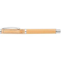 Bolígrafo Roller Inox y Bambú | CLIP RIGHT HANDED | 45 x 7