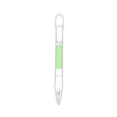 Bolígrafo transparente de colores con cómodo apoyo | En el cuerpo del bolígrafo