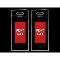 Bolsa Alargada TNT 80 grs/m2 Base Redonda | Cuerpo centro (Dos Caras Diferentes) | 100 x 200